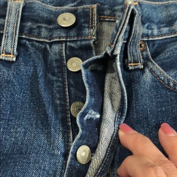 Levi’s custom up cycled shorts size 28 - Picture 7 of 12